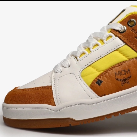 Puma x MCM Slipstream Lo “Show Love” Bright White Vibrant yellow NIB SZ 38 $500 - Picture 6 of 17